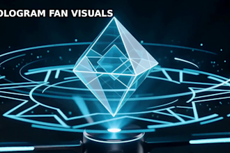 hologram fan 3d hologram hologram animation 3d hologram animation logo animation