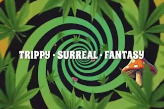 make retro stoner rock psychedelic logo art
