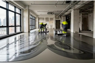 create viral ai epoxy floor transformation before after timelapse videos