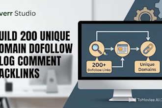 build 200 unique domain dofollow blog comments backlinks