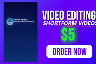 edit shortform videos for tiktok, reels, youtube shorts
