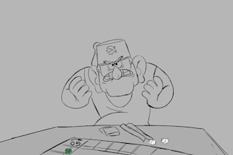 do 2d traditional animation, hand drawn animation, 2d frame by frame