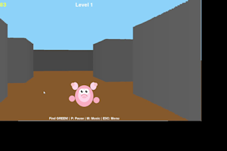 develop a 3d maze runner game in python