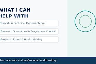 write community engagement, nursing, and public health content