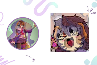 custom cute chibi emote anime of anything you want without ia