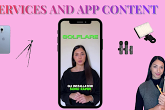 create italian ugc video for your service or app