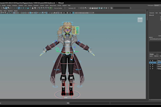 3d avatar rig,facial key,weight paint,ik fk rig,cc5 model,skining,idle animation