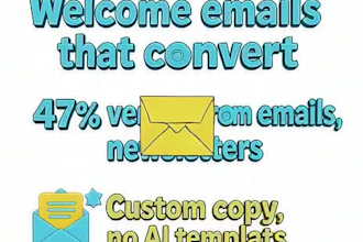 write high converting email copy, newsletters,code emails