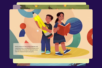 design a children book author website, KDP publishing website, author website
