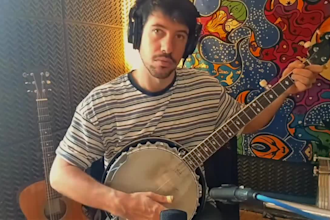 record professional bass guitar, fiddle, live banjo track for you son