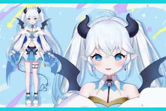 create and rig your custom live2d vtuber model, art and rigging included