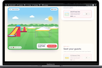 build a bounce house party rental booking website in wordpress