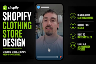 build clothing shopify website, shopify clothing store, clothing brand website