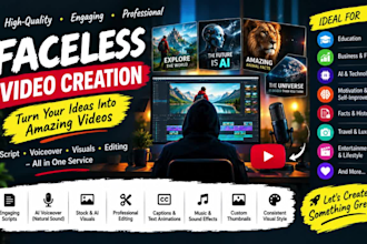 create youtube faceless automation videos