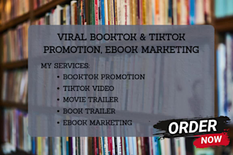 viral booktok tiktok promotion booktok video tiktok ebook marketing book trailer