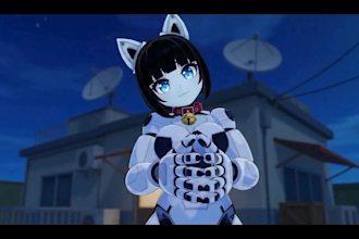 do 3d vtuber model for vrchat, vrc avatar, furry avatar, vriod, vtuber avatar