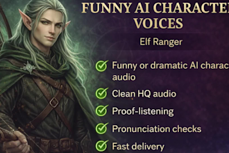 make funny ai character voiceovers for skits reels and memes