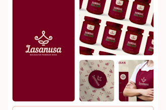 design logo and brand guideline
