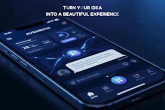 develop an ai powered custom  mobile app for android and ios