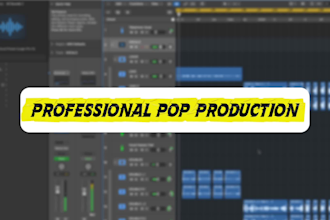 produce a professional pop song for your vocals