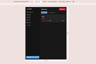 build a modern react frontend website