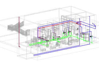 do revit families 2d to 3d drawings in revit like hvac plumbing and fire