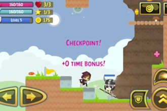develop unity 2d platformer game for PC, android and web