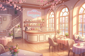 draw anime vtuber streaming background art illustration