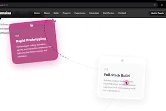 build a modern custom portfolio website for you
