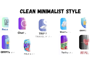 design modern 3d or minimalist app icon