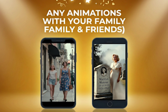 create a touching memorial tribute video and animated photo