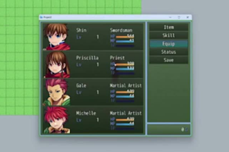 develop rpg maker mz mv plugins, systems, mechanics and javascript full games