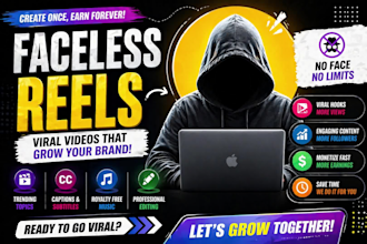 create trendy faceless viral reels for social media