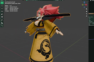 create a custom vrchat avatar 3d furry fursona, vtuber model or vrm