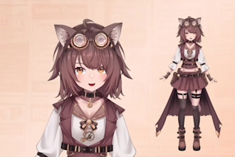 create custom vtuber model with live2d rigging for vtube studio