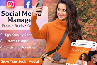 manage your instagram and facebook with posts and reels