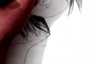 create a hand drawn pencil sketch portrait