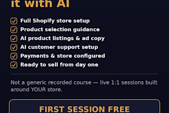 make shopify store for you with shopify balance setup