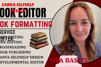developmental edit, line edit, proofread fiction book,romance and canva selfhelp