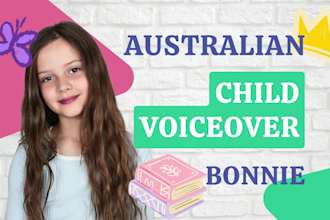 record an australian child voiceover