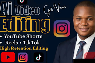 do ai video editing, youtube shorts video, instagram reels editing, tiktok reels