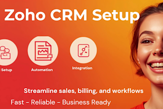 set up zoho CRM, zoho one and zoho books with integrations