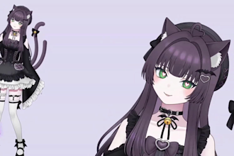 draw and rig live2d vtuber model, 2d vtuber model,  vtuber rigging, vtuber art