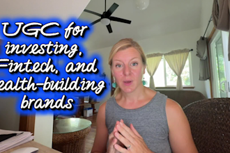 create ugc for investing fintech and wealth building brands