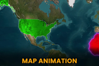 create cinematic historical and war map animation for documentaries