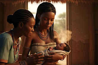 create ai animated african folktales video, children bedtime story