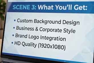 design professional zoom and google meet virtual backgrounds