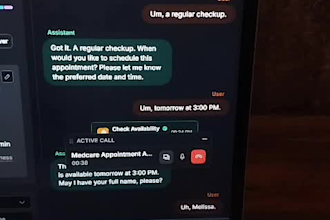 build an ai voice agent receptionist for appointment booking