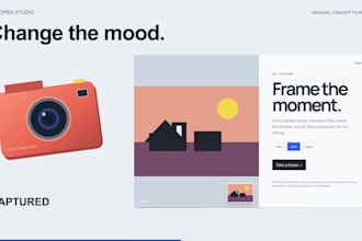build a responsive landing page with smooth animations
