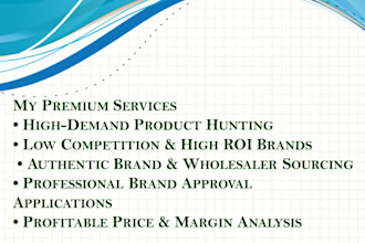 amazon fba wholesale product hunting and brand approval